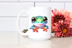Colorful Baby Frog Smiling | Clipart Product Image 2