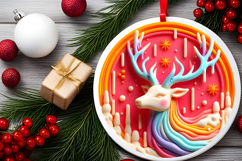 Round Christmass Ornament PNG Product Image 2