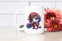 Colorful Baby Unicorn Jive PNG Product Image 2