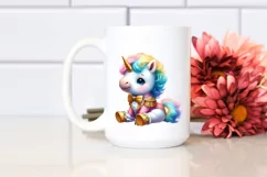 Colorful Baby Unicorn with Hambo Dancer Attire JPEG Product Image 2