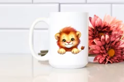 Colorful Baby Lion Smiling | Clipart Product Image 2