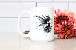 Gothic Fairy | Detailed Watercolor | Mysterious Product Image 2
