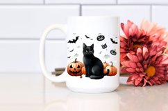 Halloween Black Cat | Simple Watercolor | Delicate Product Image 2