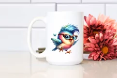 Cute Baby Bird Excited Jumping PNG Product Image 2