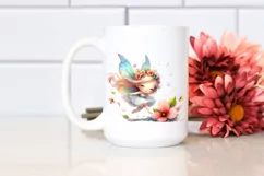 Cute Fairy Tumbling Flower Petals in Wind | Sublimation | Product Image 2