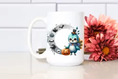 Cute Baby Peacock Halloween Change Digital Painting PNG Product Image 2