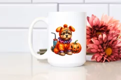 Cute Baby Dog in Halloween Costume | Sublimation | Clipart Product Image 2