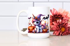 Cute Baby Unicorn Watercolor Clipart Product Image 2