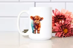 colorful Cow with Circus Tent PNG Product Image 2