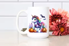 Unicorn in Halloween Costume | Sublimation | Clipart Product Image 2