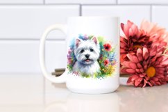 Vibrant West Highland White Terrier | Sublimation | Clipart Product Image 2