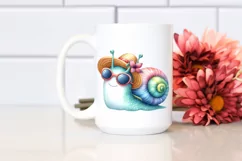 Colorful Snail Sunglasses Hat | Sublimation | Clipart Product Image 2