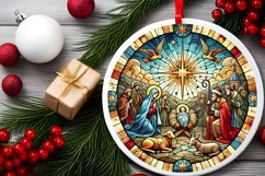 Round Christmas Ornament Sublimation|Clipart Product Image 1