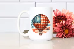 Vintage Rusted Hot Air Balloon | Sublimation Clipart Product Image 2