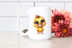 Happy Baby Chick Summer Sticker Sublimation Clipart Product Image 2