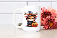 Cute Baby Elk Halloween Drawing | Sublimation | Clipart Product Image 2