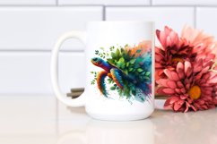 Abstract Vibrant Turtle with Plant Leaves, PNG Product Image 2