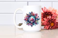 Wooden Stained Splash Celestial Mushroom | Sublimation | Product Image 2