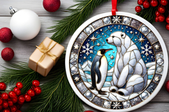 Round Christmass Ornament PNG Product Image 2