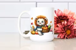 Quirky Colorful Lion Watercolor Clipart Product Image 2