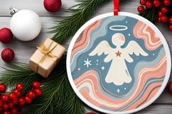 Round Christmass Ornament PNG Product Image 2