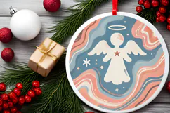 Round Christmass Ornament PNG Product Image 2