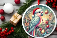 Round Christmas Ornament Sublimation|Clipart Product Image 1
