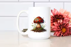Detailed Wooden Mushroom PNG Product Image 2