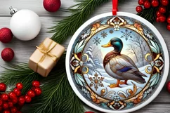 Round Christmas Ornament Sublimation|Clipart Product Image 1