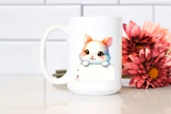 Colorful Baby Rabbit, Smiling | Sublimation | Clipart Product Image 2