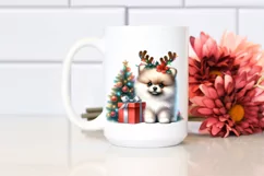 Enthusiastic Watercolor Pomeranian PNG Product Image 2