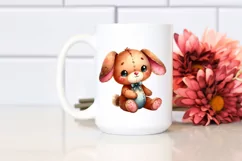 Colorful Vibrant Rabbit, Sewed | Sublimation | Clipart Product Image 2