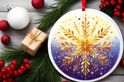 Round Christmas Ornament Sublimation|Clipart Product Image 2