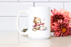 Washed Watercolor Baby Monkey, Transparent PNG Product Image 2