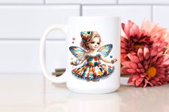 Colorful Watercolor Image of Baby Fairy with Polka Dancer&#039;s Product Image 2