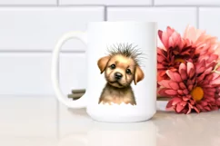 Expressive Baby Labrador Retriever with Crazy Haircut PNG Product Image 2