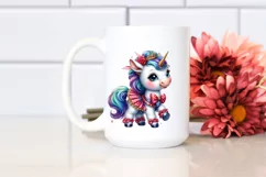 Colorful Baby Unicorn with Polka Dancer Costume JPEG Product Image 2