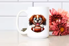 Colorful Crazy Furr, Brittany | Sublimation | Clipart Product Image 2