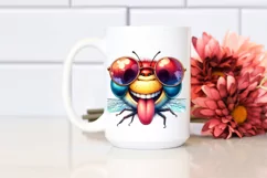 Funny Dragonfly Portrait Smiling | Sunglasses Clipart Product Image 2