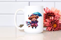 Expressive Baby Highlandcow Dancing PNG Product Image 2