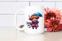 Expressive Baby Highlandcow Dancing PNG Product Image 2