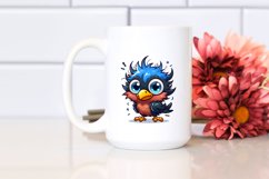 Whimsical Blackbird Clipart Product Image 2