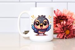 Whimsical Blackbird Clipart Product Image 2