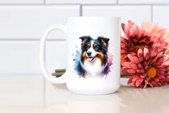 Border Collie Watercolor | Sublimation | Clipart Product Image 2