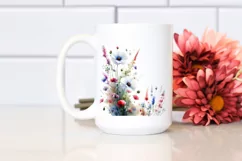 Colorful Wild Flowers | Sublimation | Clipart Product Image 2