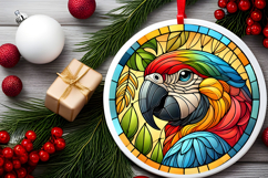Round Christmass Ornament PNG Product Image 2