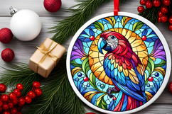 Round Christmass Ornament PNG Product Image 2
