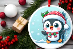 Round Christmass Ornament PNG Product Image 2