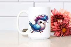 Funny Baby Dove Running, PNG Product Image 2