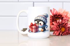 Washed Watercolor Baby Penguin, Transparent PNG Product Image 2